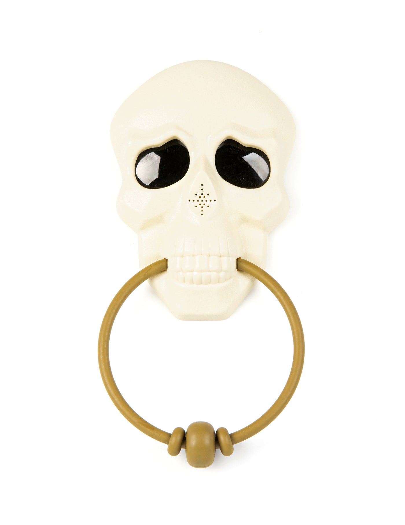 Décoration de porte sonore et animée squelette 30 cm