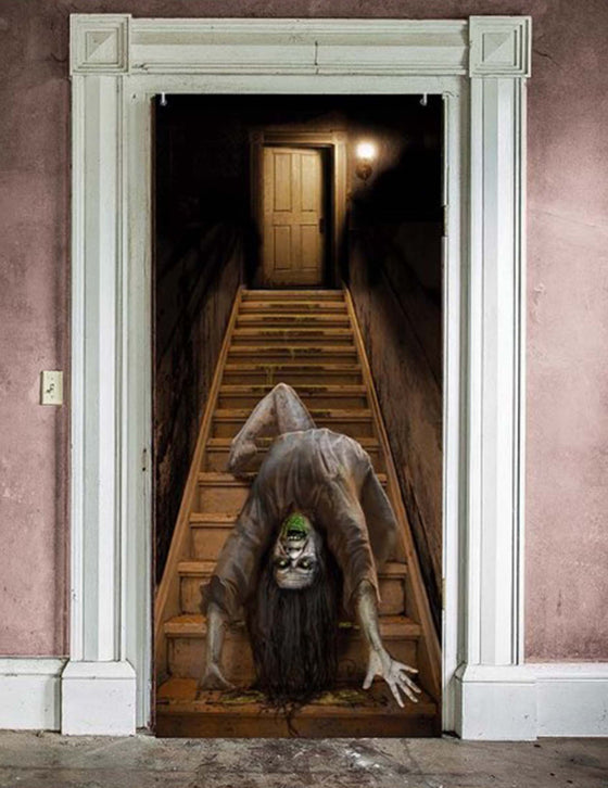 Décoration de porte zombie possédé 80 x 180 cm