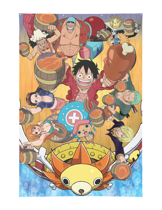 Décoration Murale One Piece 125×85 cm avec ?illets métalliques