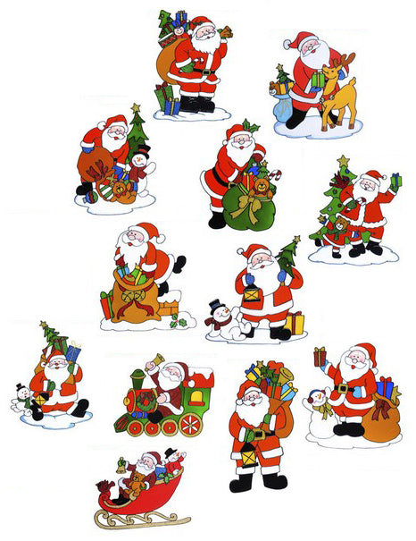 Décoration pour fenêtres Père Noël