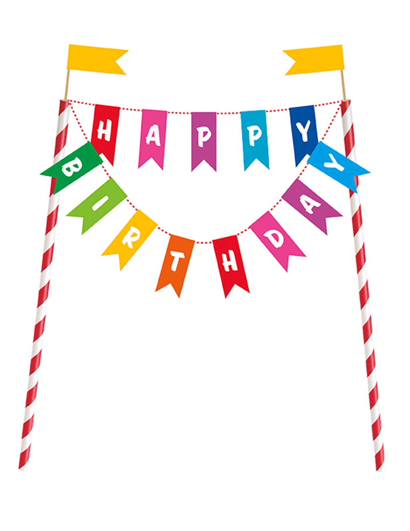 Décoration pour gâteau Happy Birthday