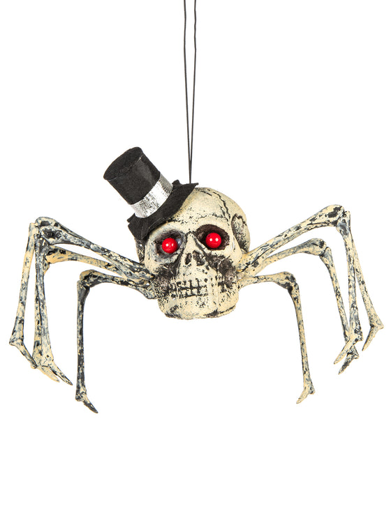 Décoration squelette araignée Halloween 23 x 30 cm