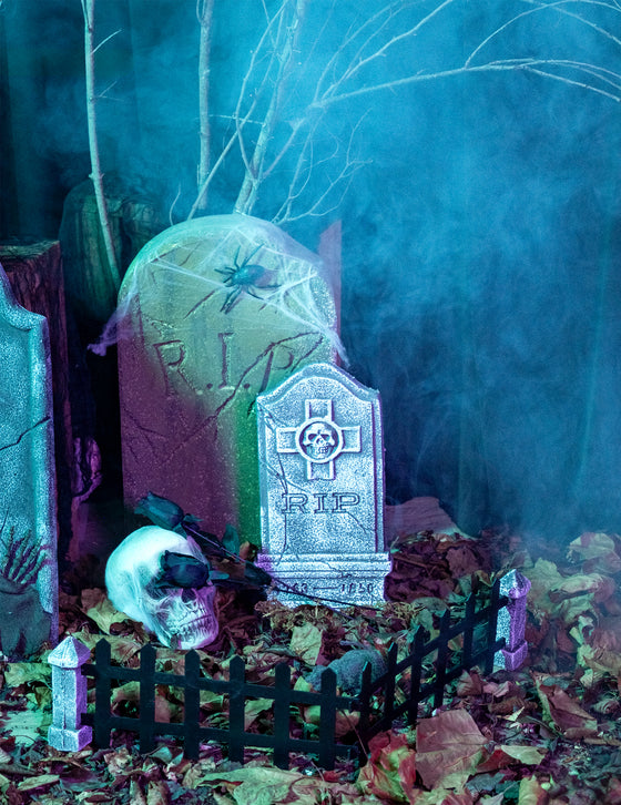 Décorations 21 pièces squelette et pierre tombale Halloween