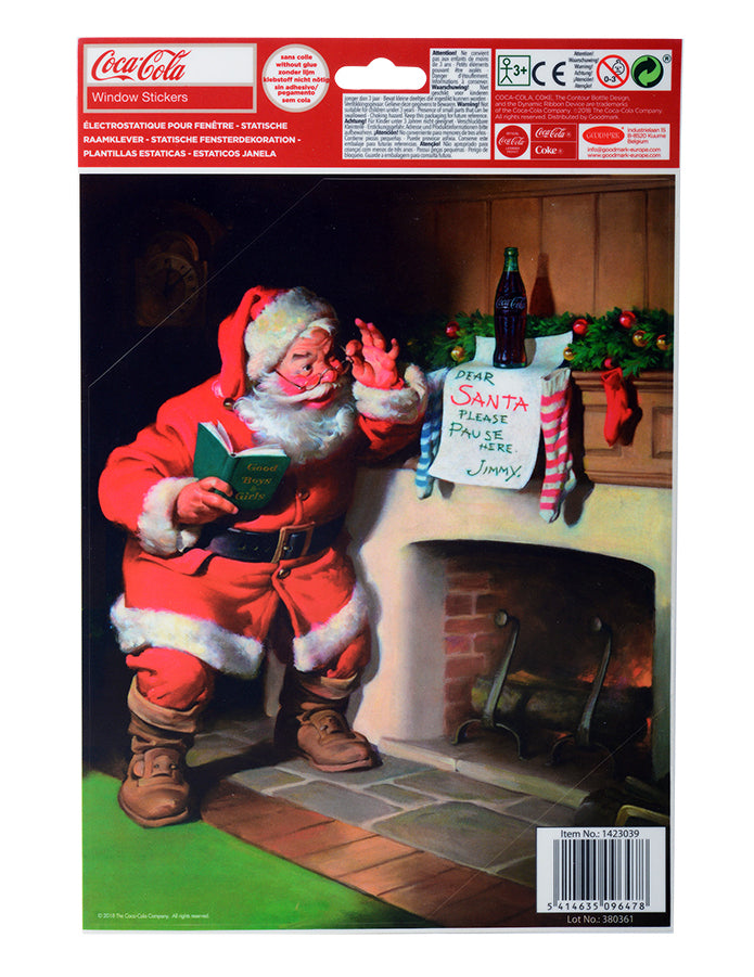 Décoration pour fenêtres Coca-Cola 30 x 20 cm