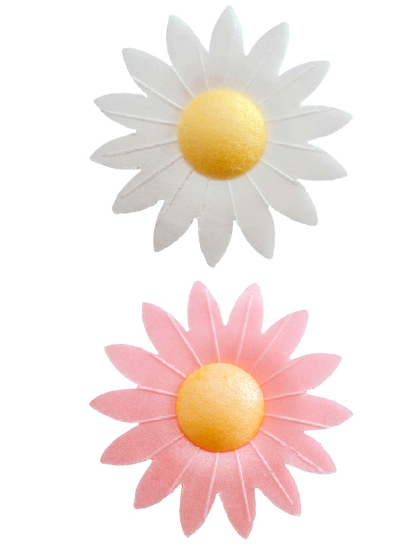 8 Décorations pour gâteau fleurs azyme