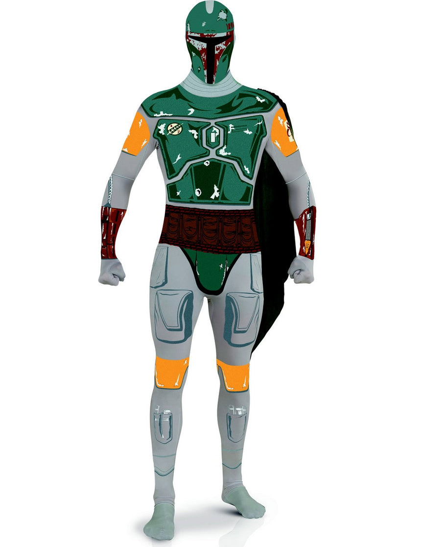 Déguisement seconde peau Boba Fett Star Wars adulte