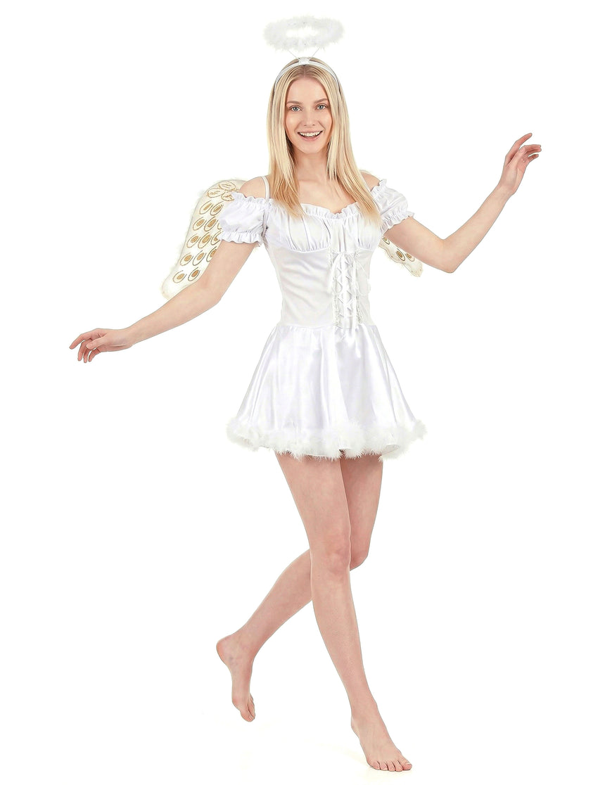 Déguisement ange blanc sexy femme