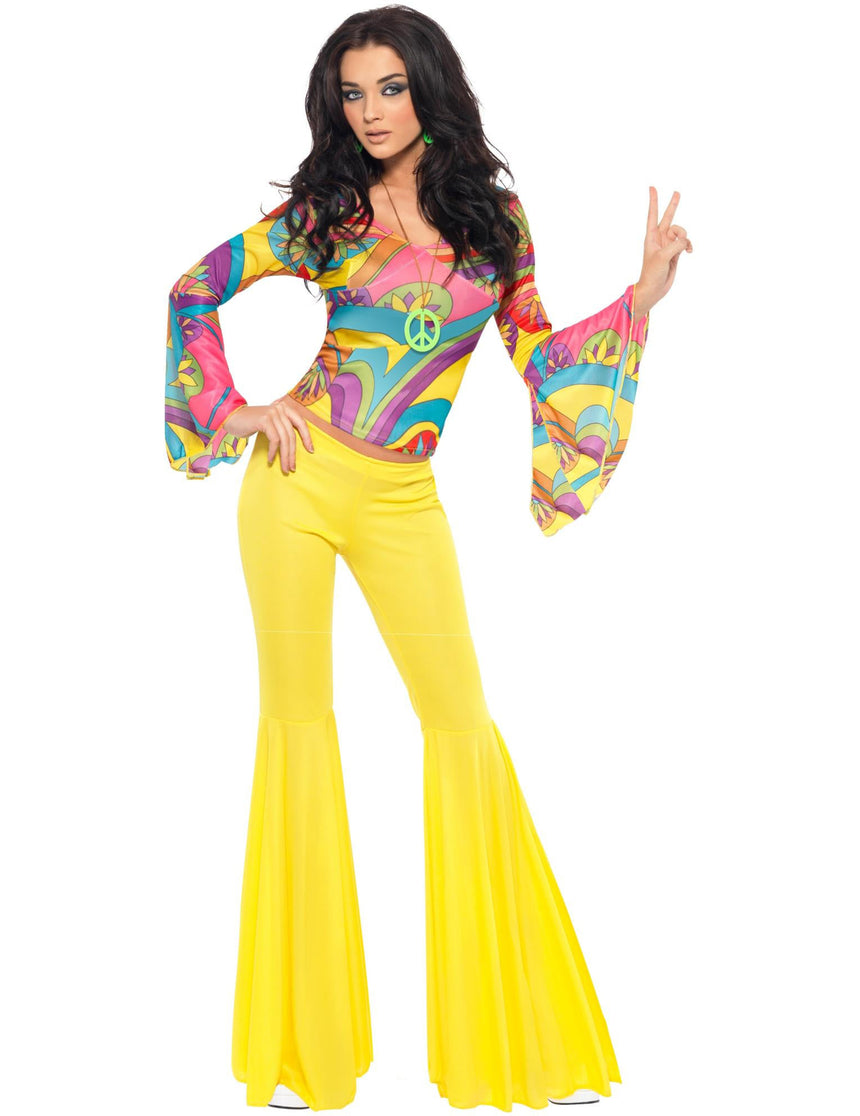 Déguisement années 70 hippie femme