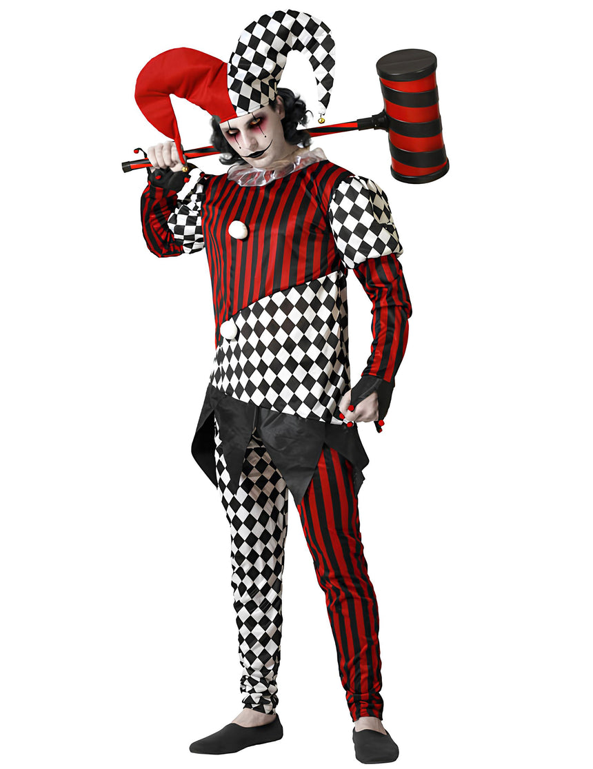 Déguisement Arlequin effrayant homme