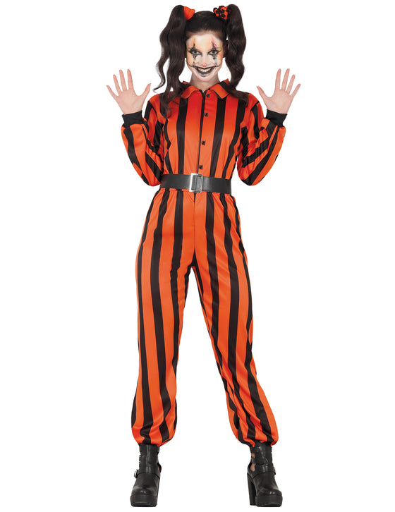 Déguisement arlequin prisonnier femme