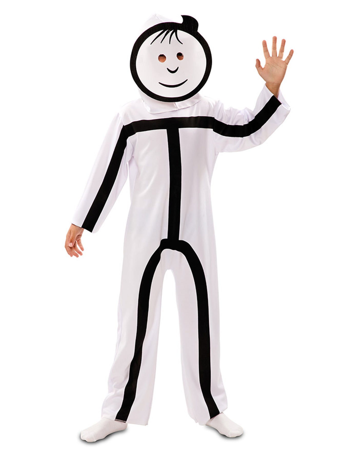 Déguisement avec masques Stickman enfant