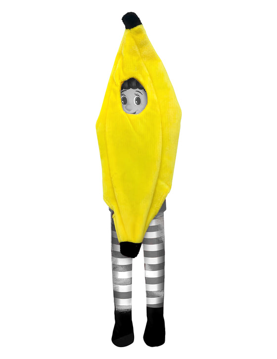 Déguisement banane pour poupée lutin farceur
