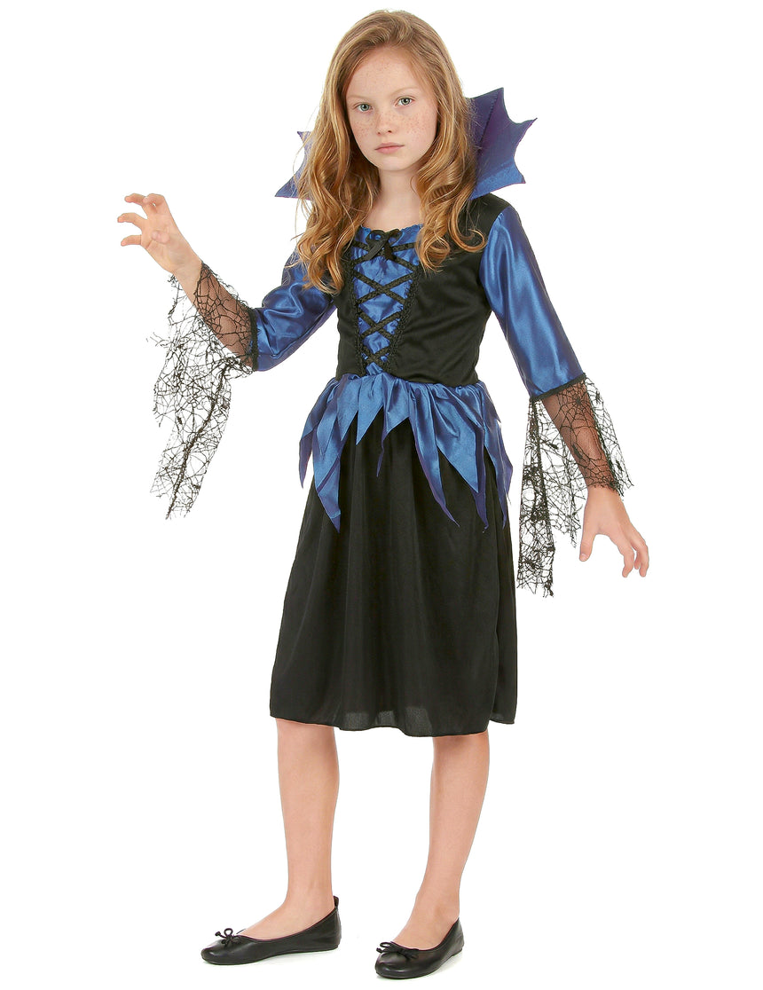 Déguisement bleu reine araignée fille