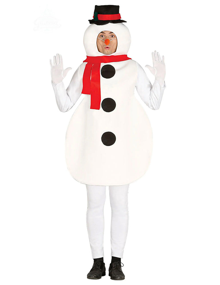 Déguisement bonhomme de neige adulte