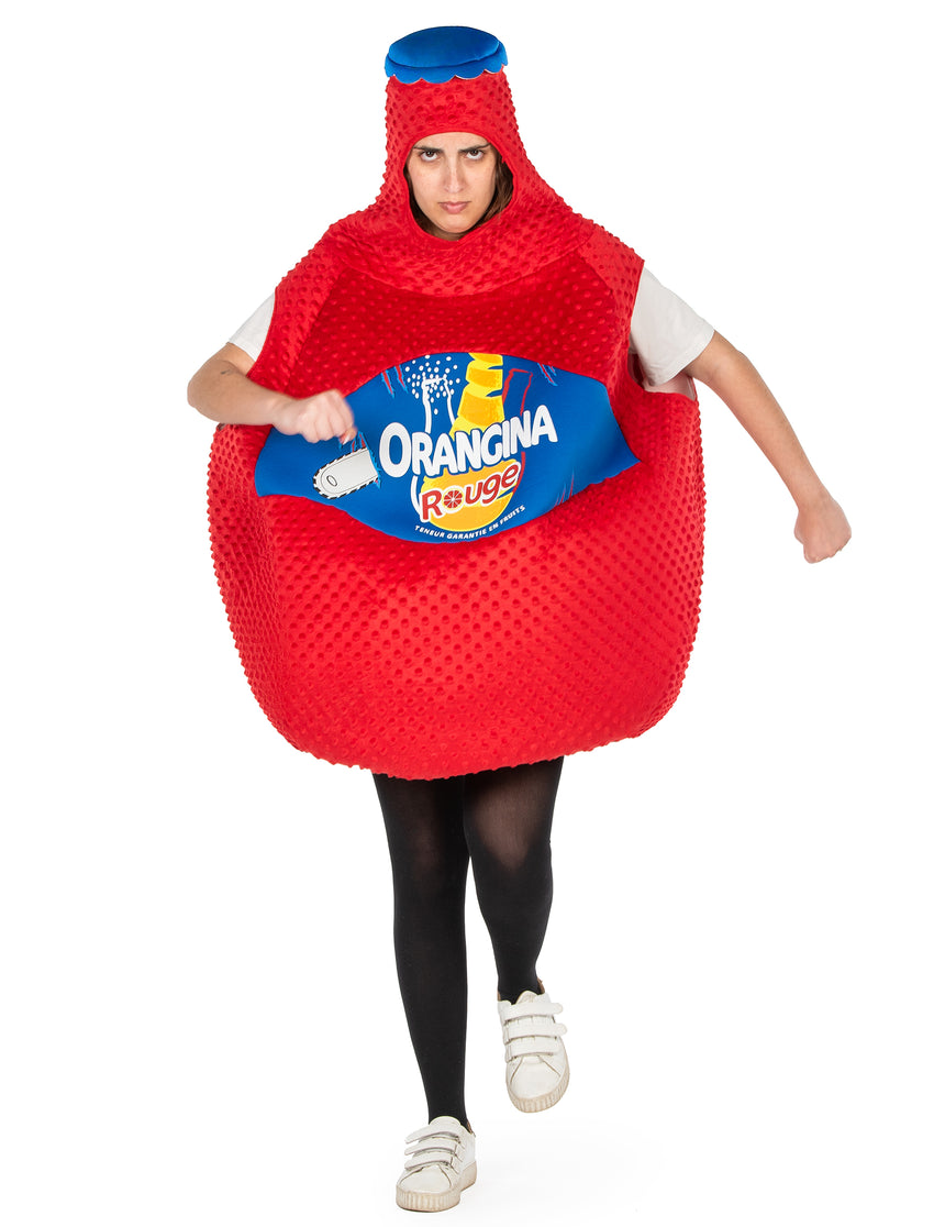 Déguisement Bouteille d'Orangina Rouge
