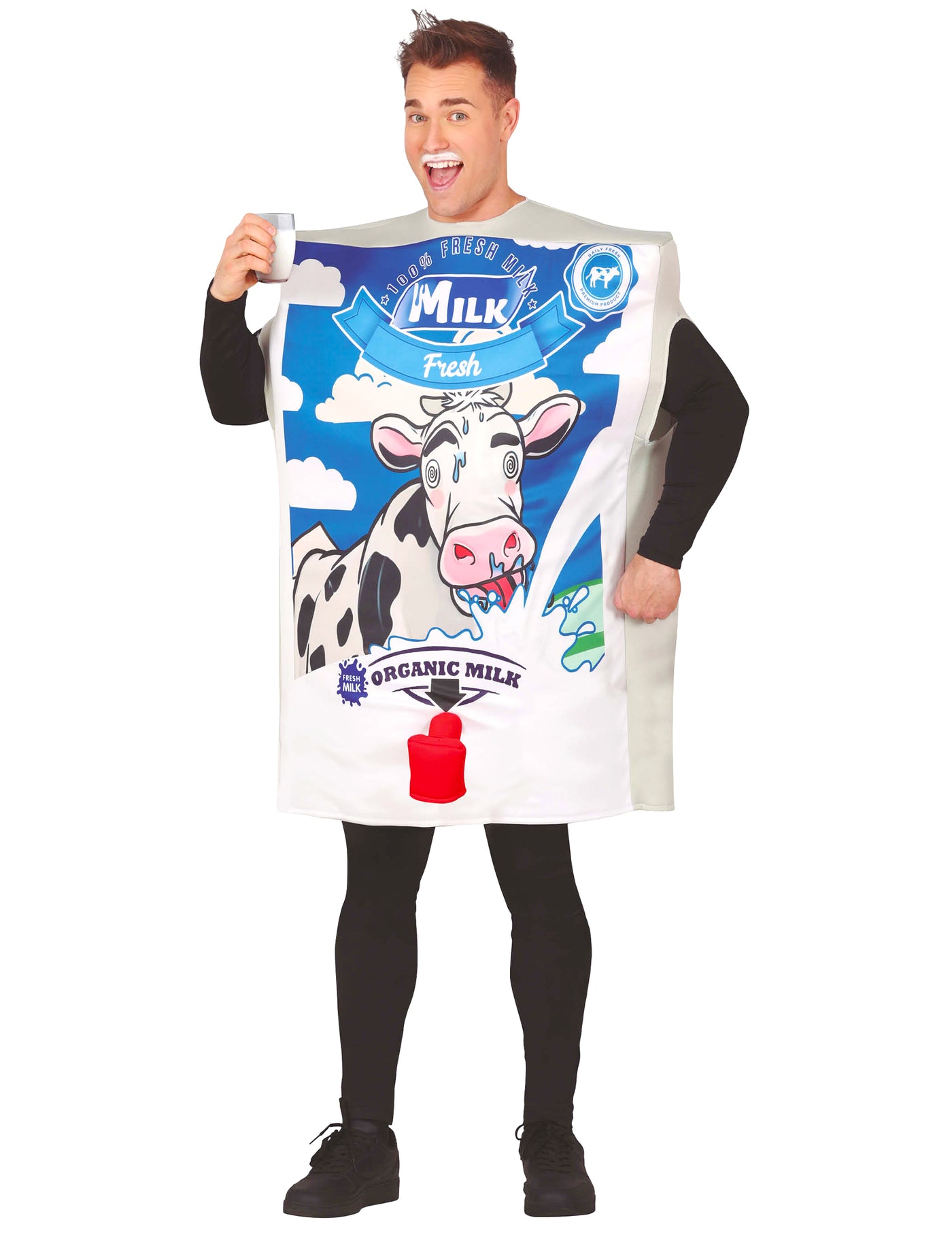 Déguisement brique de lait humoristique adulte