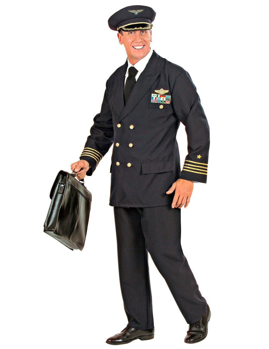 Déguisement capitaine d'avion homme
