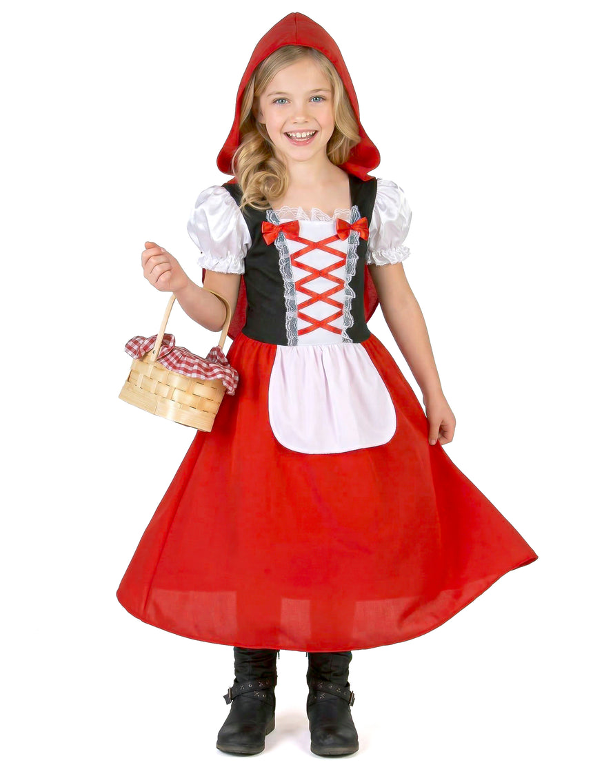 Déguisement chaperon rouge long fille