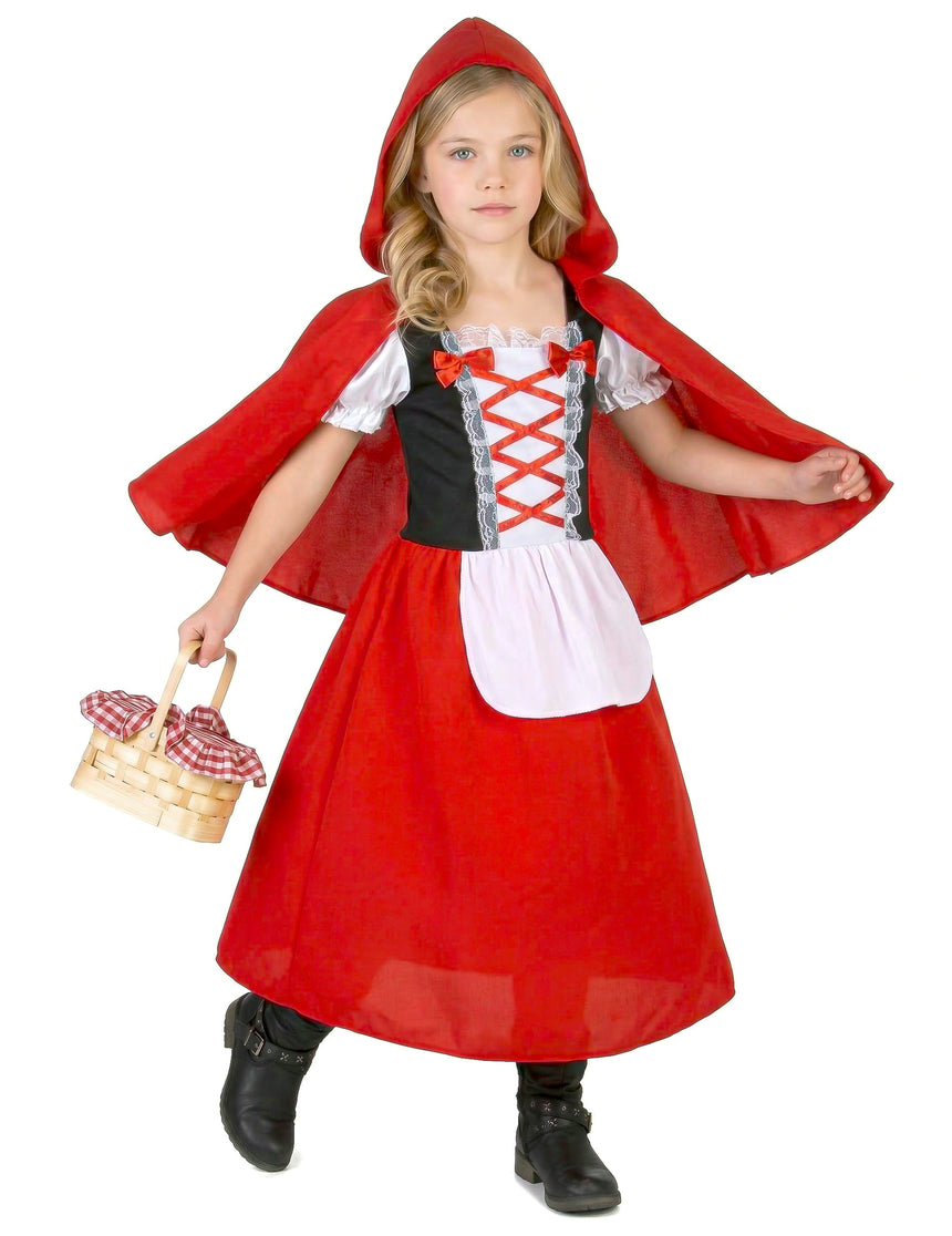 Déguisement chaperon rouge long fille