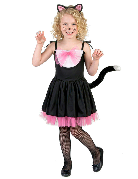 Déguisement chat noir et rose fille