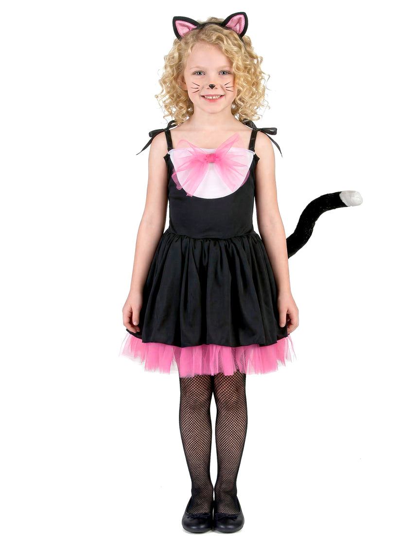 Déguisement chat noir et rose fille