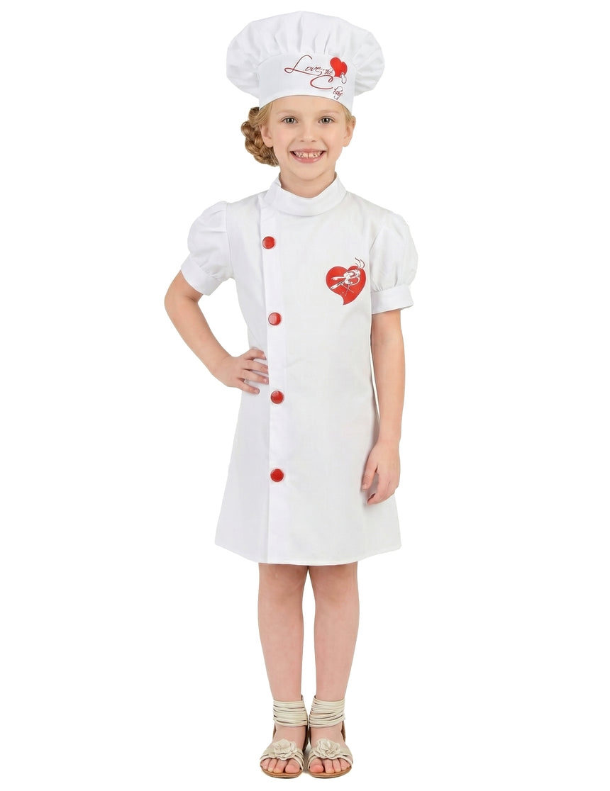 Déguisement chef cuisinier fille