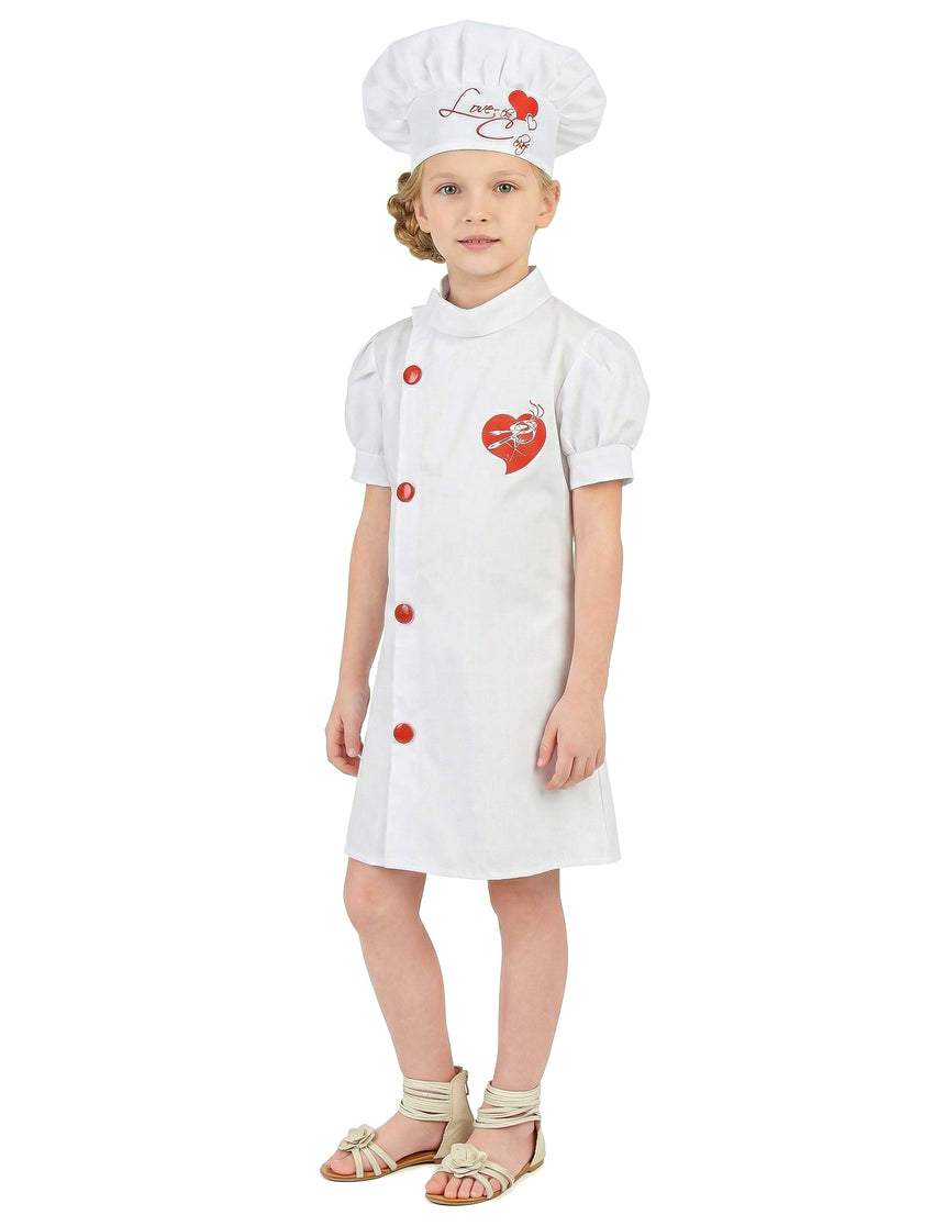 Déguisement chef cuisinier fille