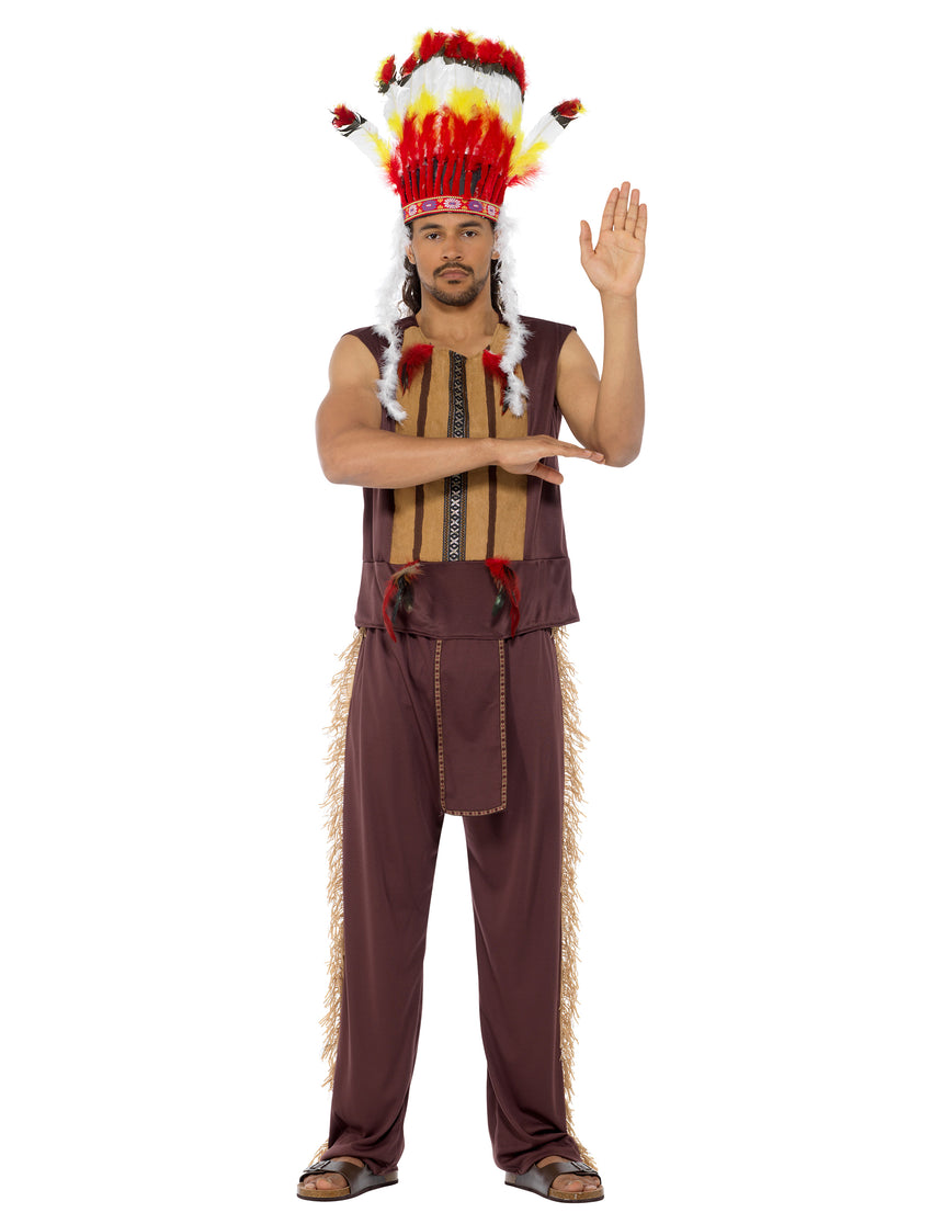 Déguisement chef indien homme