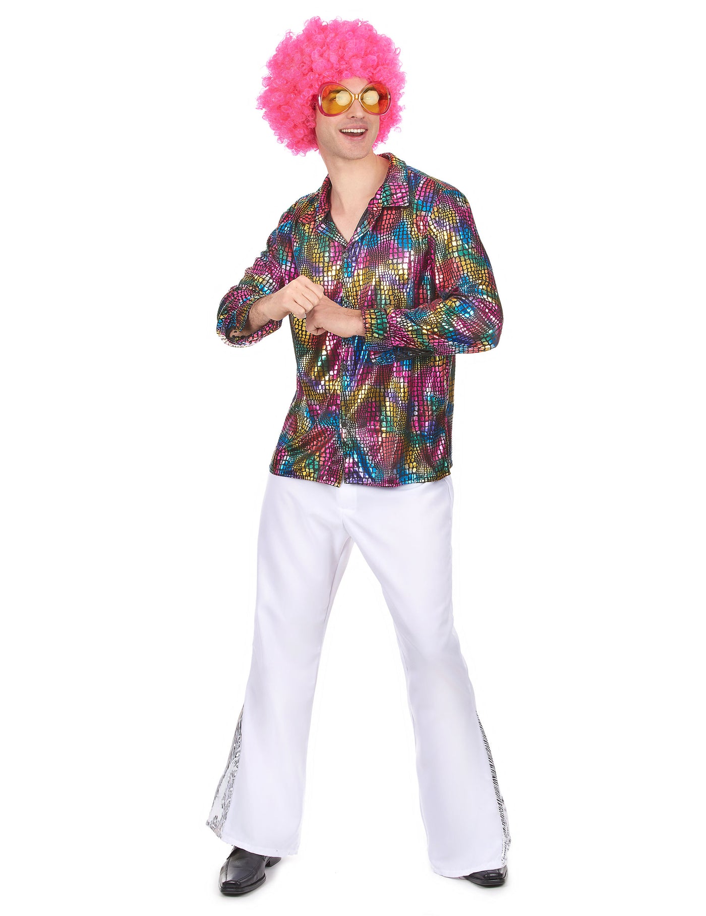 Chemise disco homme multicolore