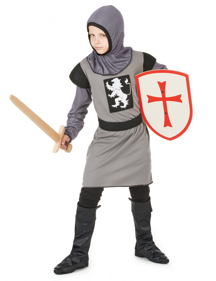 Déguisement chevalier médiéval gris garçon