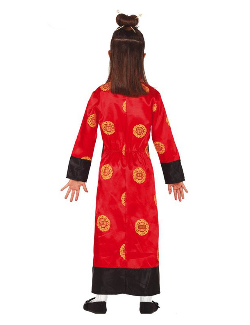 Déguisement chinoise rouge fille