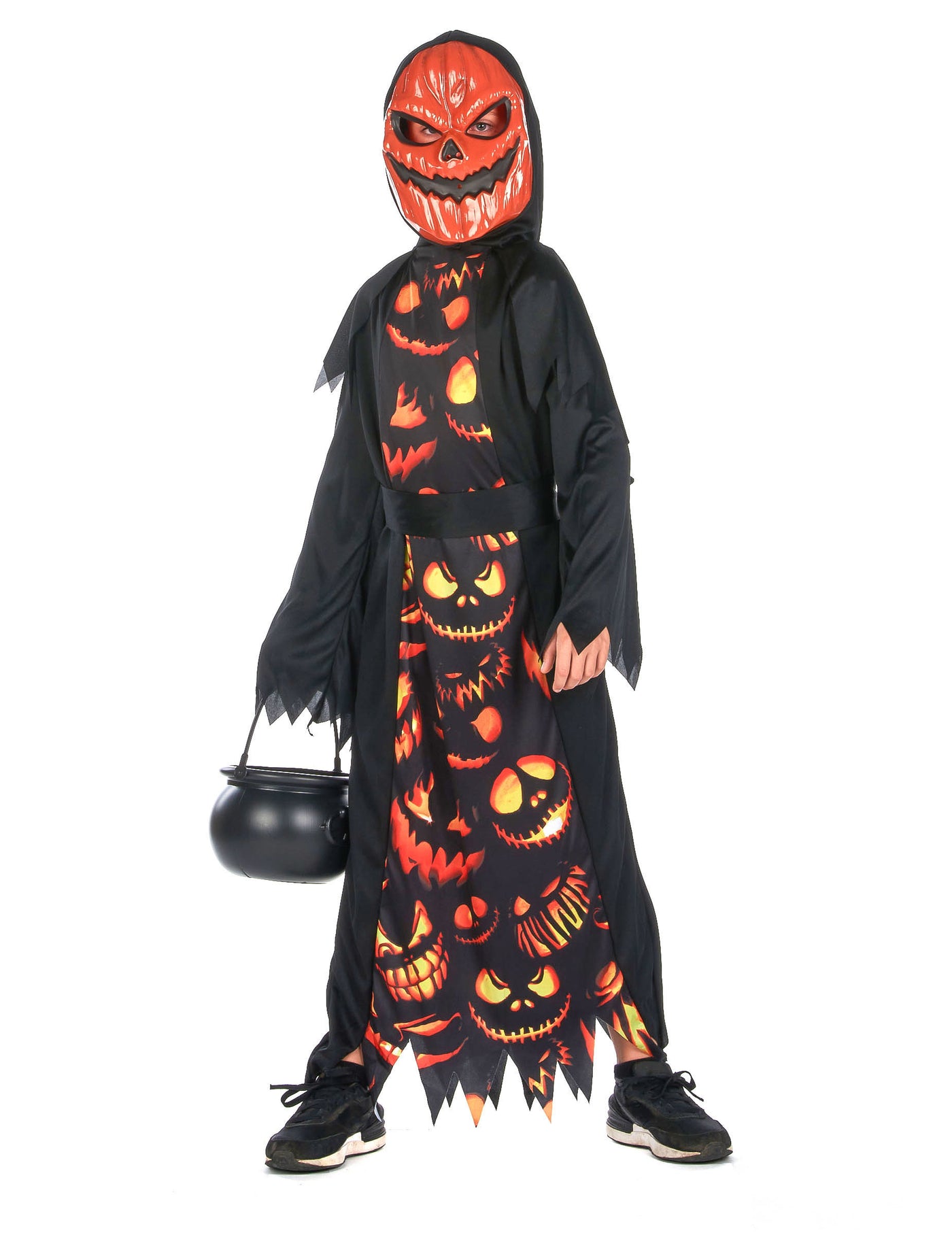 Déguisement citrouille creepy enfant