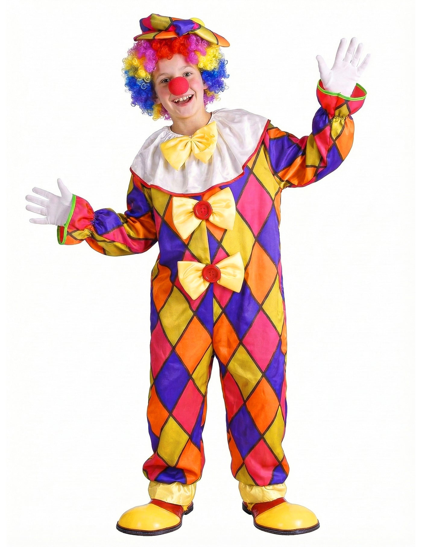 Déguisement Clown à carreaux enfant