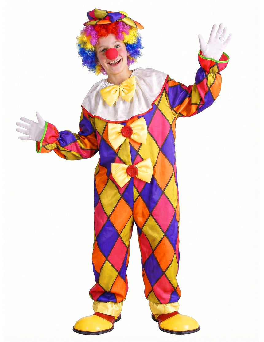Déguisement Clown à carreaux enfant