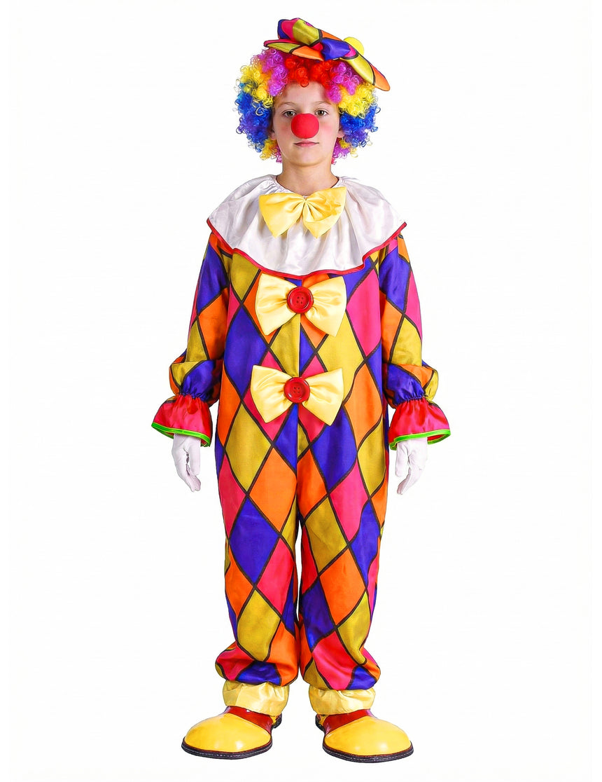 Déguisement Clown à carreaux enfant
