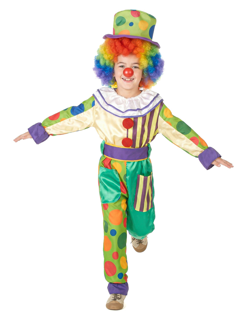 Déguisement clown bariolé garçon