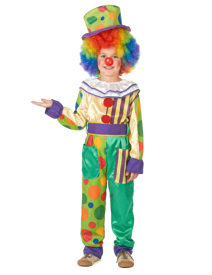 Déguisement clown bariolé garçon
