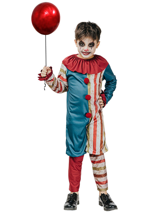 Déguisement clown coloré Halloween garçon