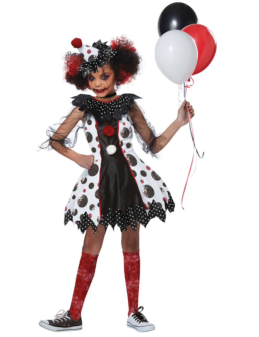 Déguisement clown effrayant luxe fille