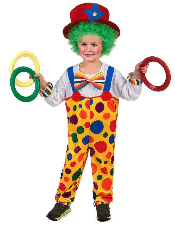 Déguisement clown à pois enfant