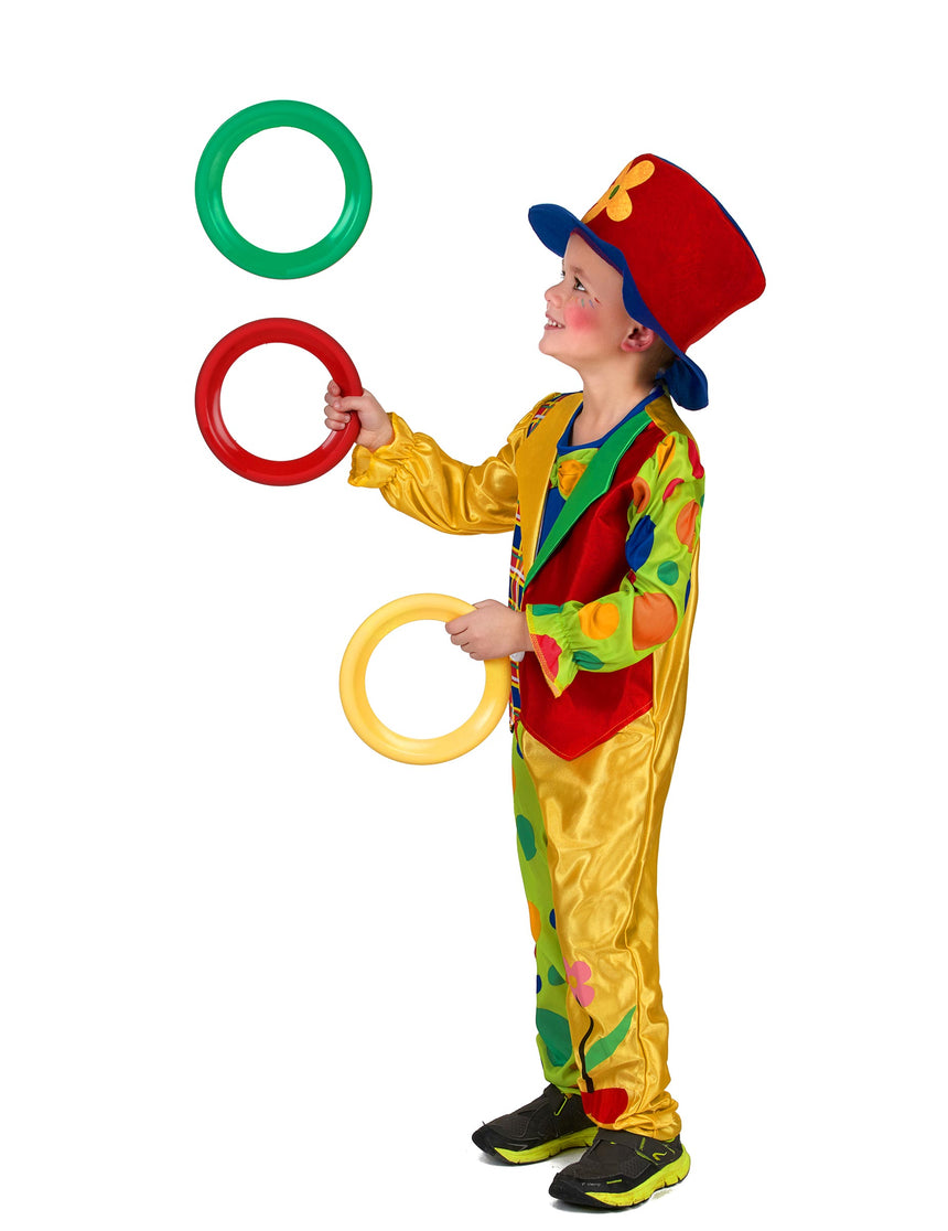 Déguisement clown multicolore garçon