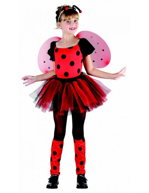 Déguisement coccinelle rouge à tutu fille