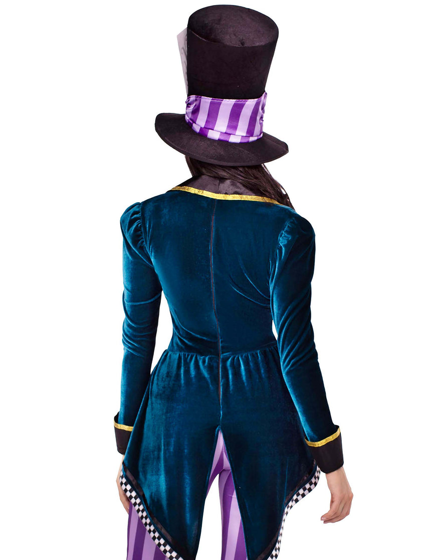 Déguisement combinaison chapelier fou sexy femme