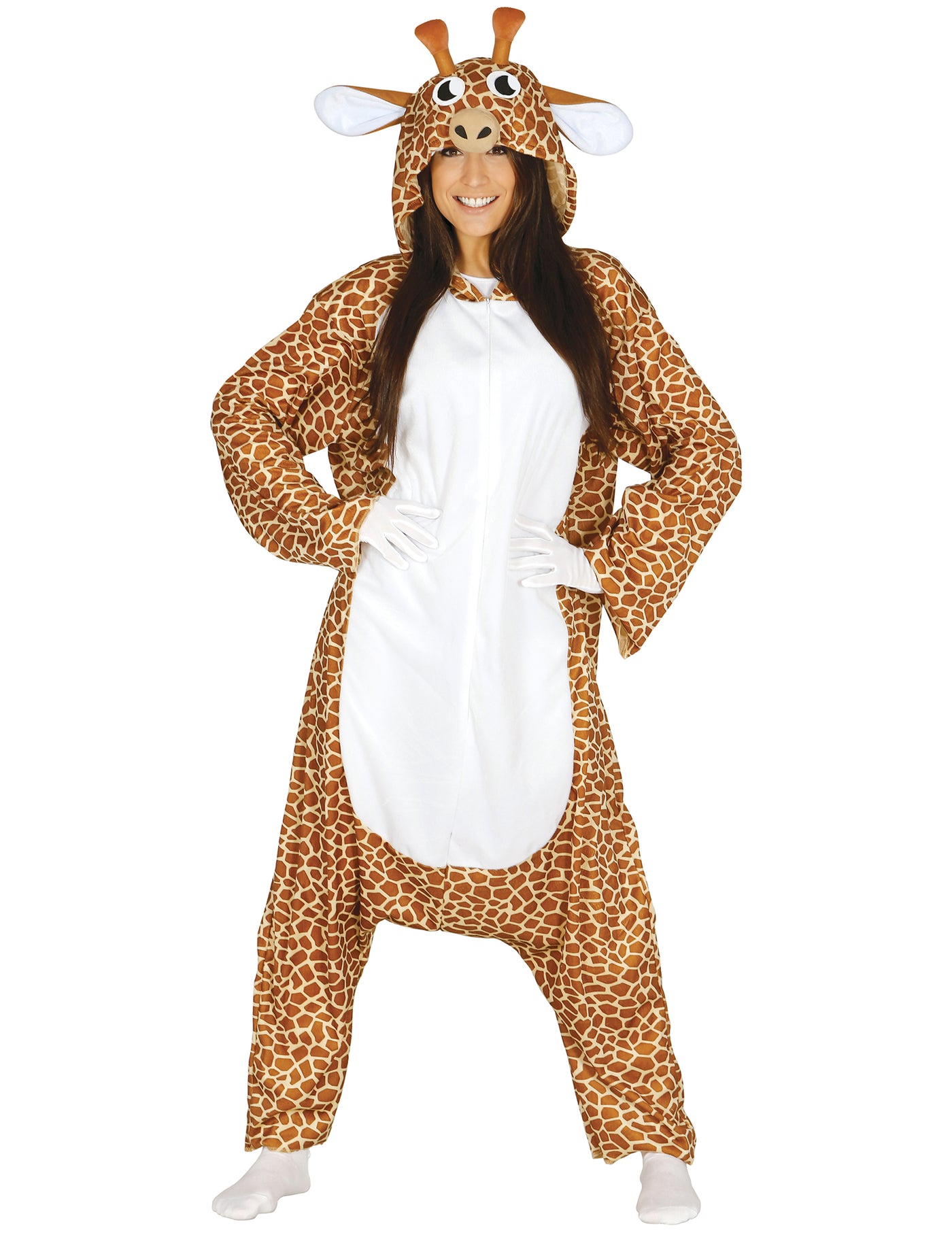 Déguisement combinaison girafe adulte