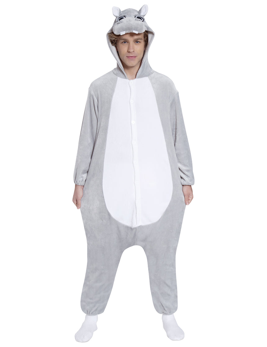 Déguisement combinaison hippopotame adulte