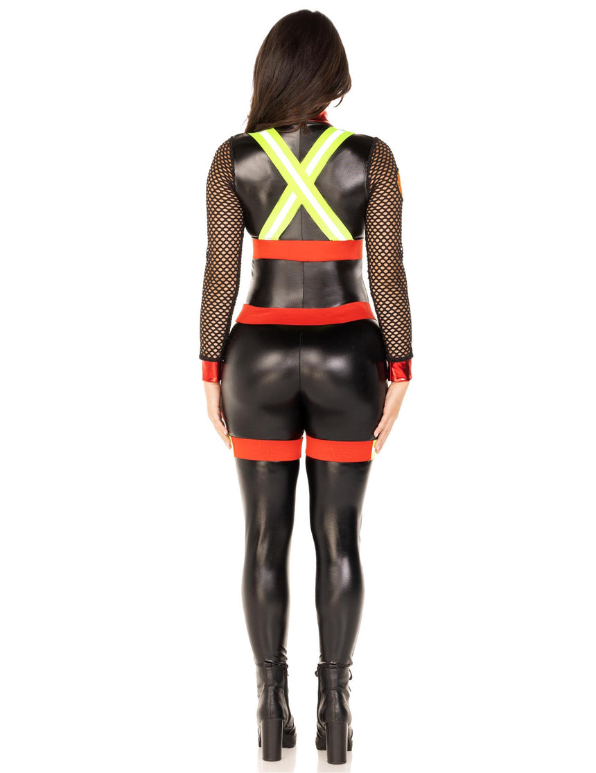 Déguisement combinaison pompier sexy femme