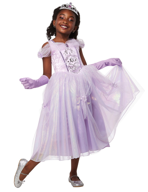 Déguisement complet princesse violette luxe enfant