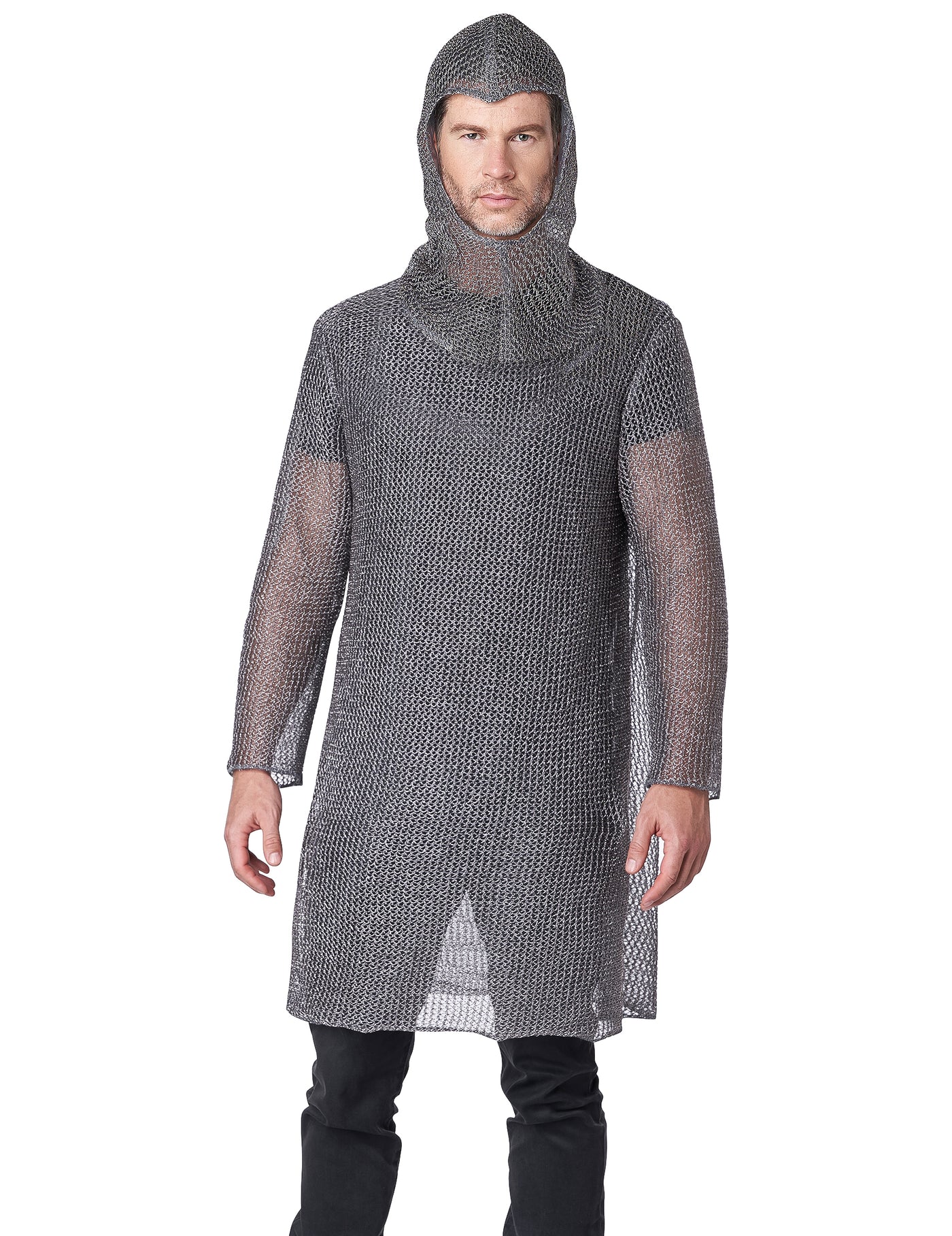 Déguisement côte de maille chevalier luxe adulte
