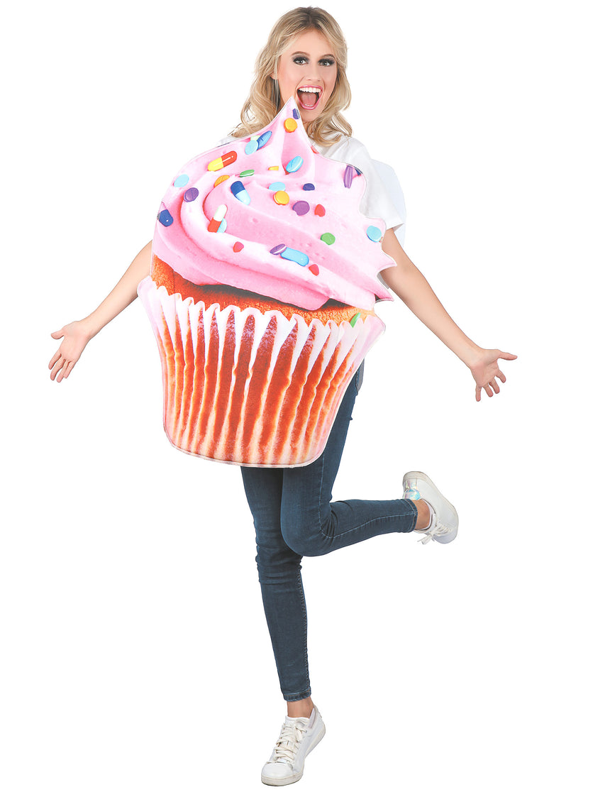 Déguisement cupcake vitaminé rose adulte