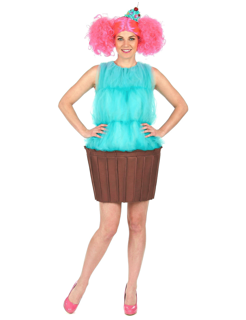 Déguisement cupcake turquoise femme